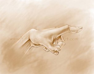 hand life drawing